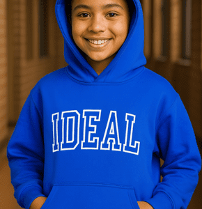 MOLETOM FECHADO COM CAPUZ AZUL ROYAL