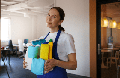 Uniformes profissionais em prédios e condomínios