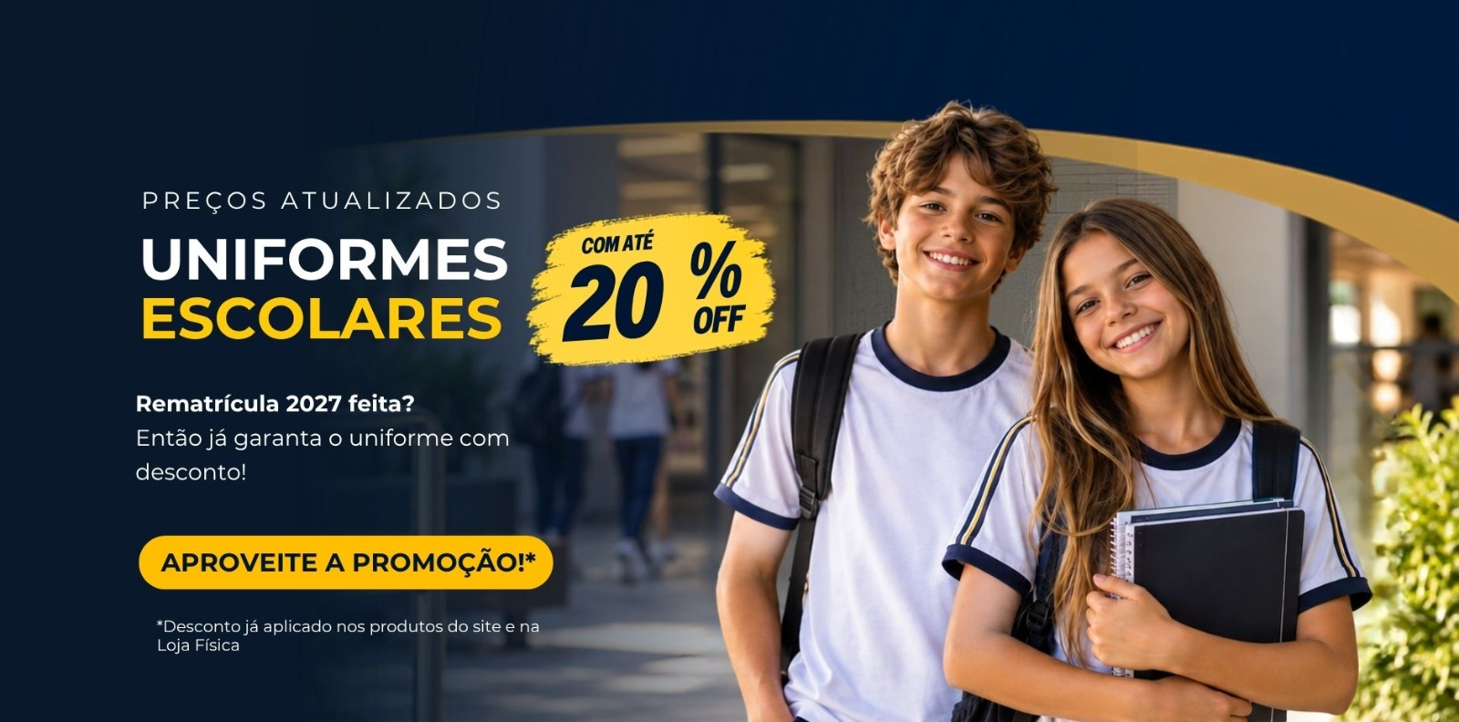 Banner 20% off - remarcação de preços 2026
