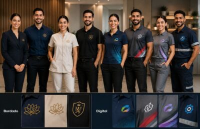 Uniformes personalizados com bordado ou estampa digital